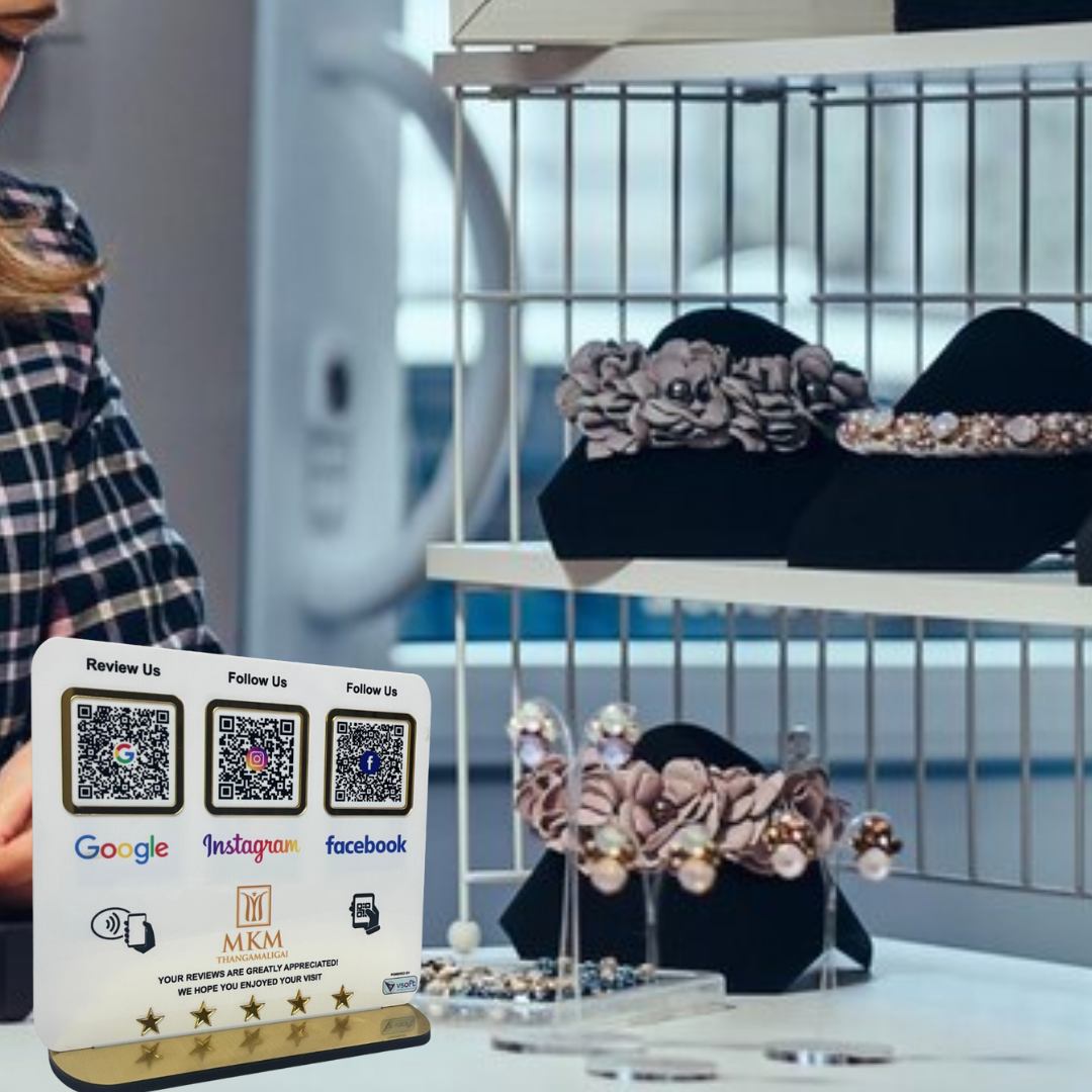 Smart NFC 3-in-1 Table Top Standee - Text Edition