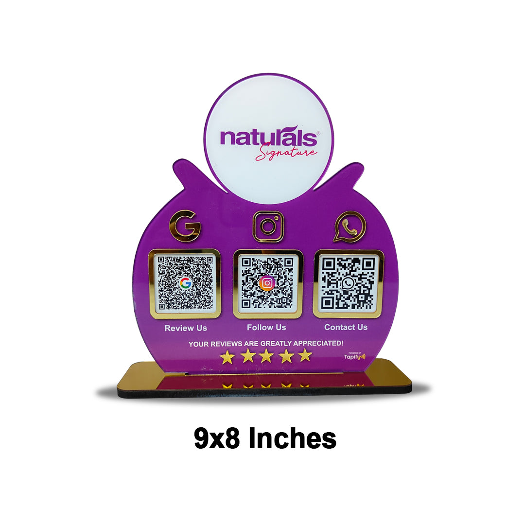 RoundTop - Smart NFC 3-in-1 Tabletop Standee For Salons