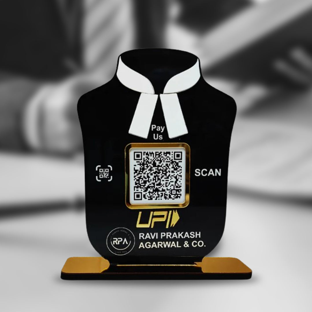 Smart NFC 1 QR Table Top Standee for Advocates | Lawyers
