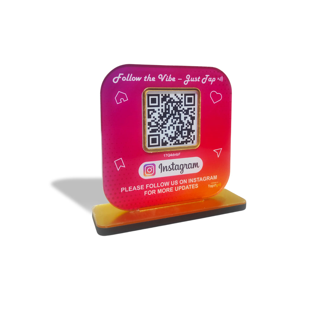 Tapify Mini – Instagram Standee (Fixed Design, Your Link Added)