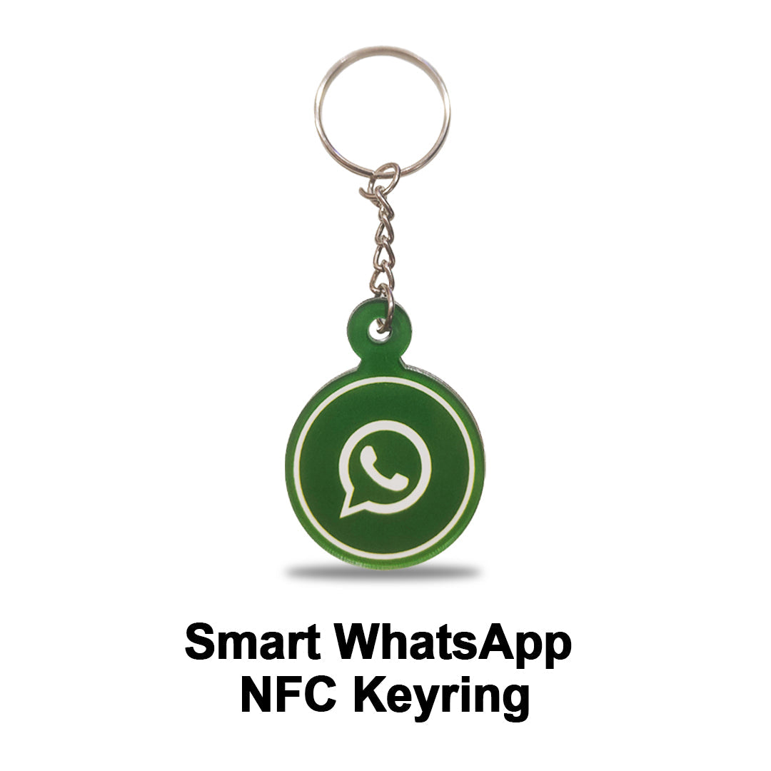 Smart NFC Keyring – Any 1 Link (as per your order) - without QR Code - Fixed Design