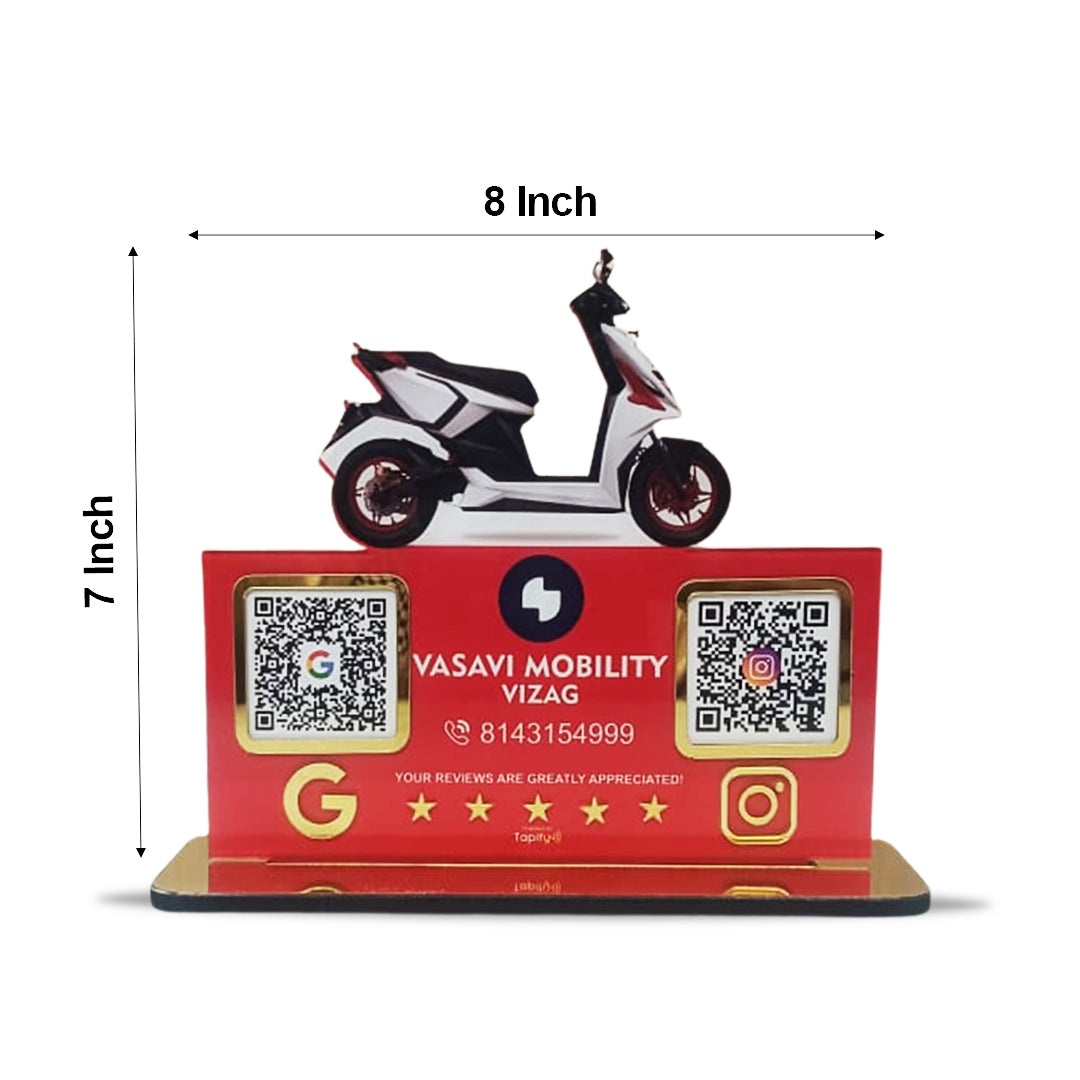 Scooty Cutout Edition - Smart NFC 2-in-1 Table Top Standee