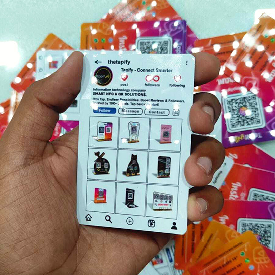 Instagram 3D Sparkle Business Cards