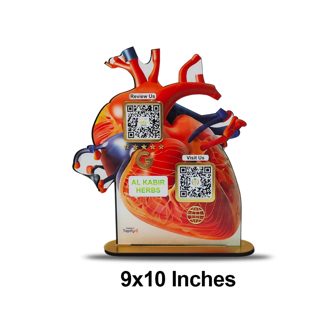 Heart Shaped Smart NFC 2-in-1 Table Top Standee