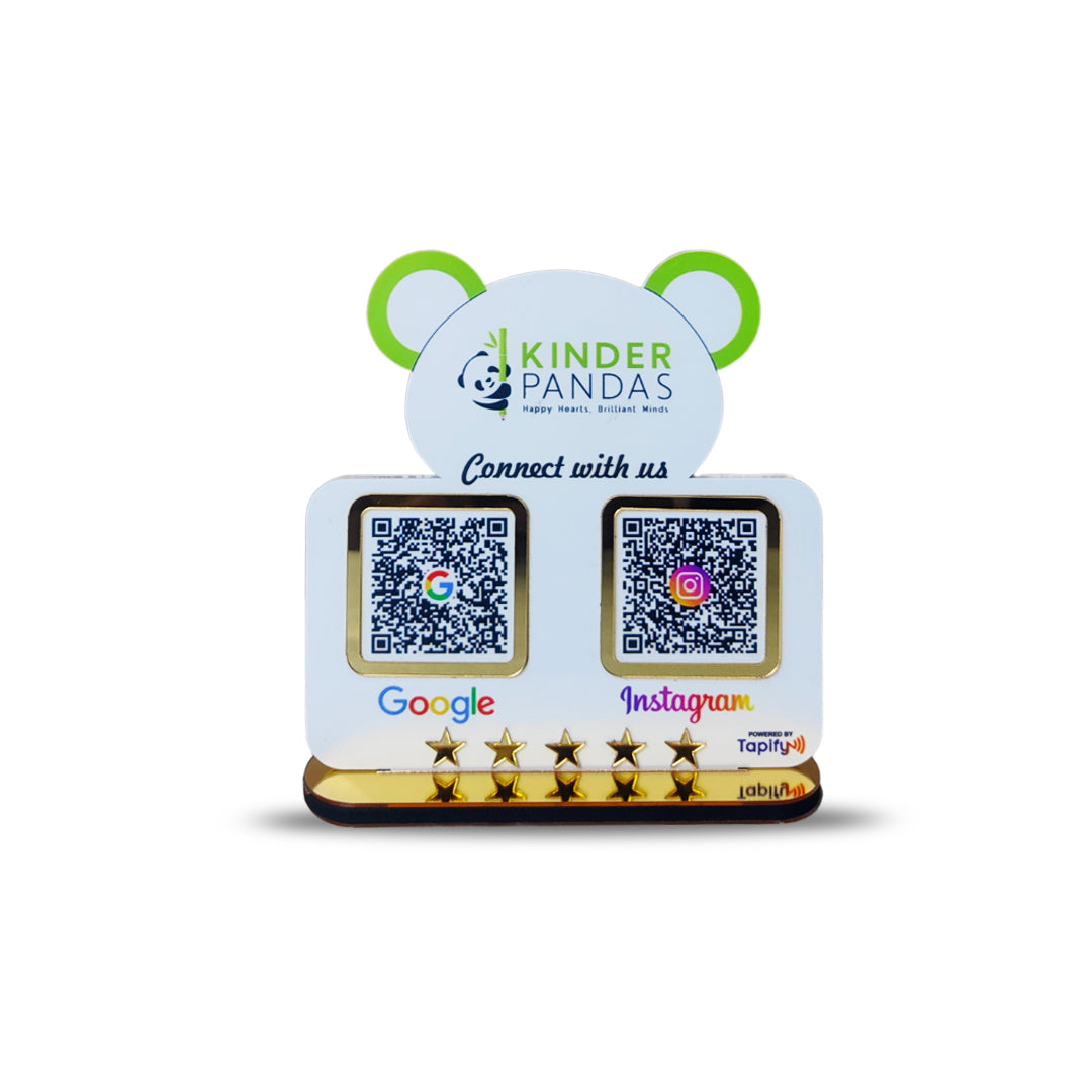 Panda Shape Smart NFC 2-in-1 Table Top Standee