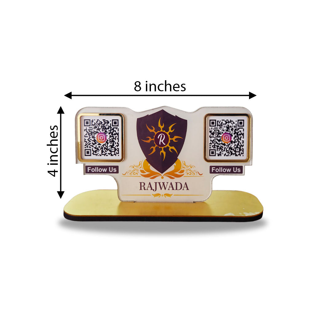 Logo Cutout - Smart NFC 2-in-1 Table Top Standee