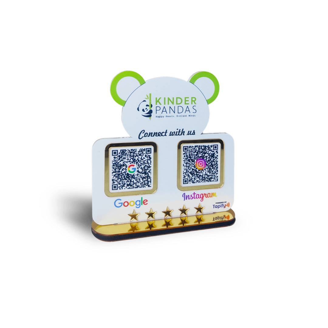 Panda Shape Smart NFC 2-in-1 Table Top Standee