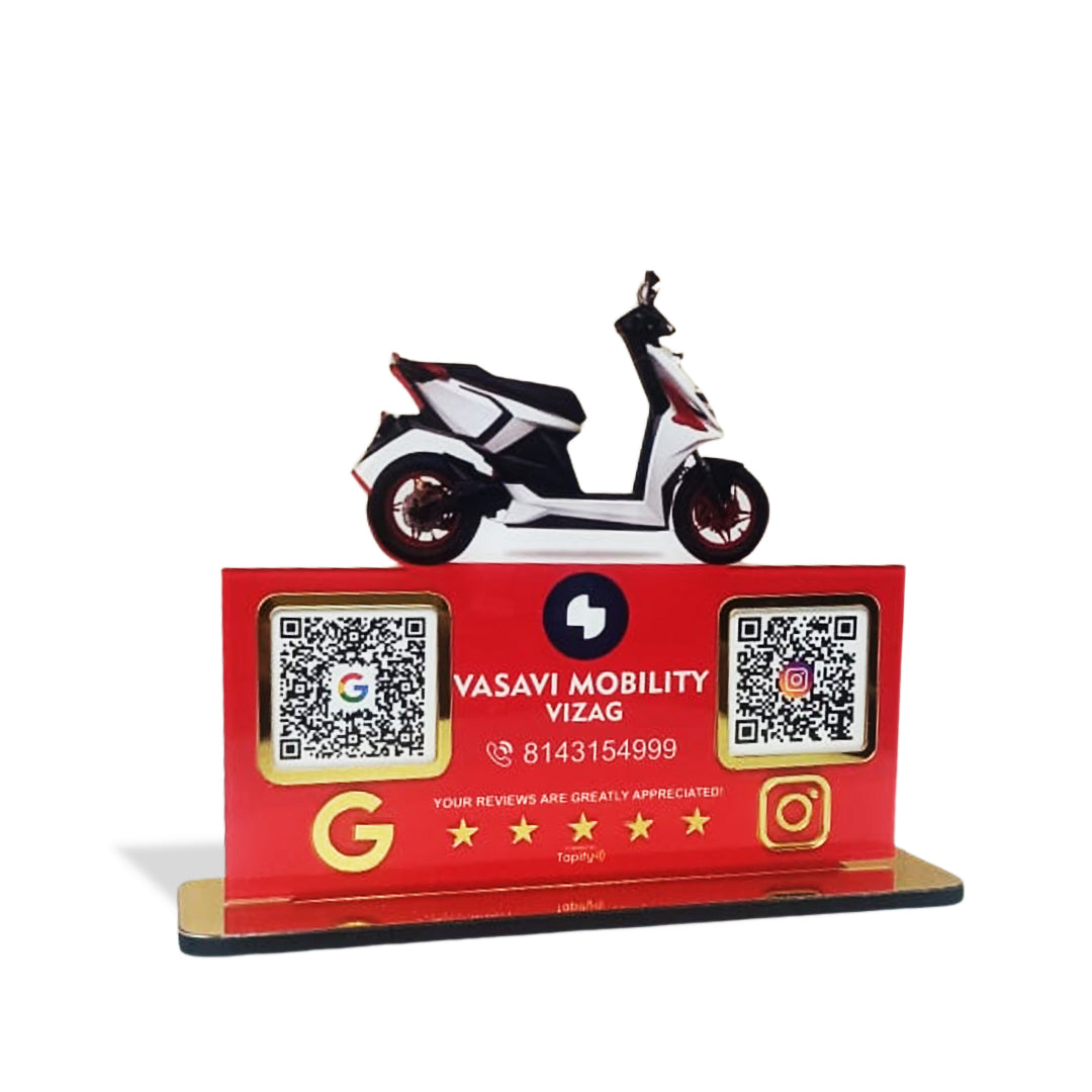 Scooty Cutout Edition - Smart NFC 2-in-1 Table Top Standee