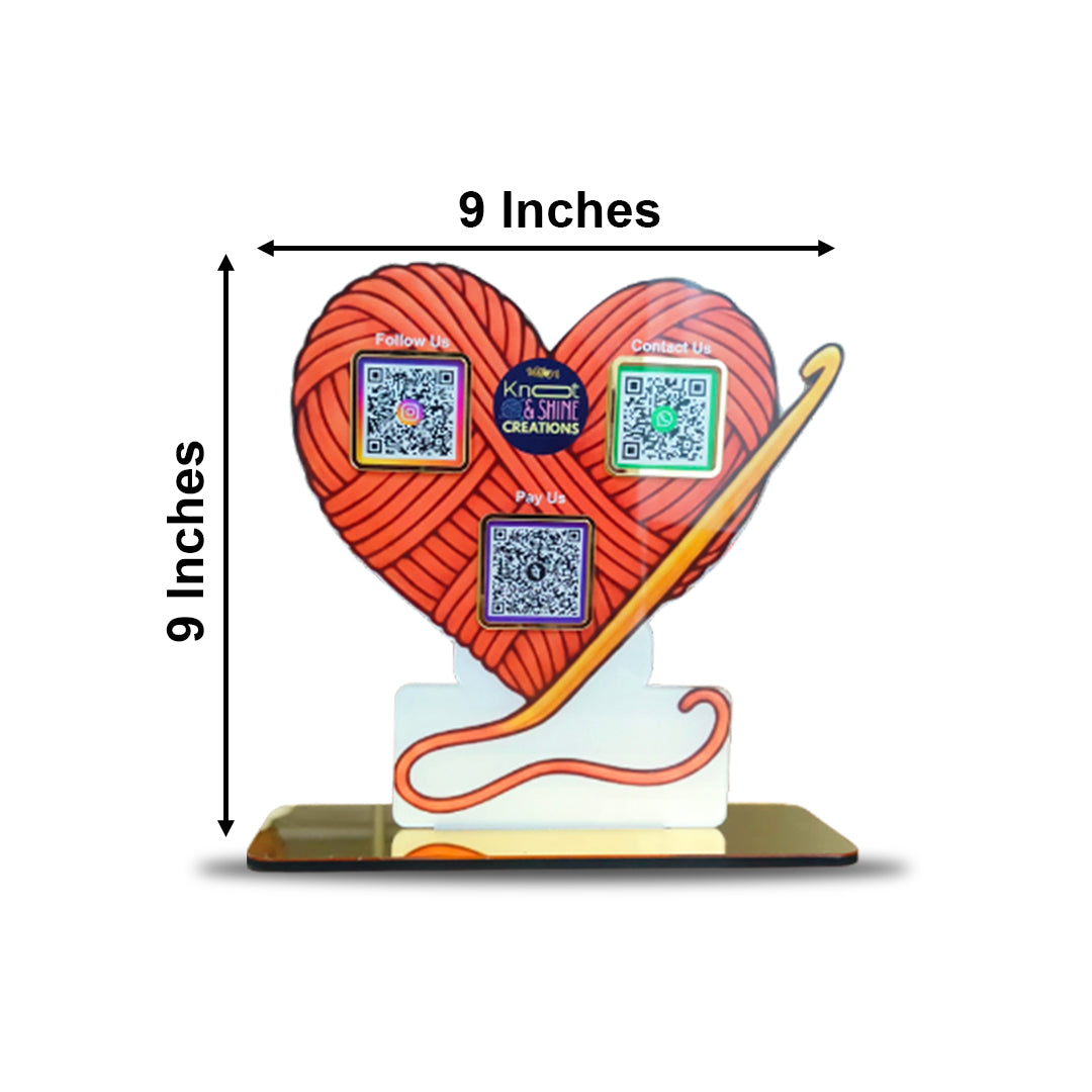 Crosia Shaped Cutout Smart NFC 3 in 1 Standee