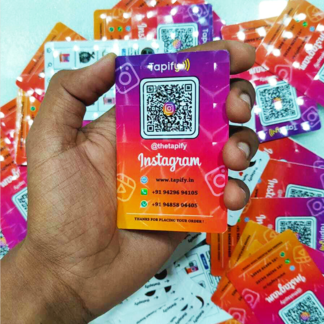 Instagram 3D Sparkle Business Cards