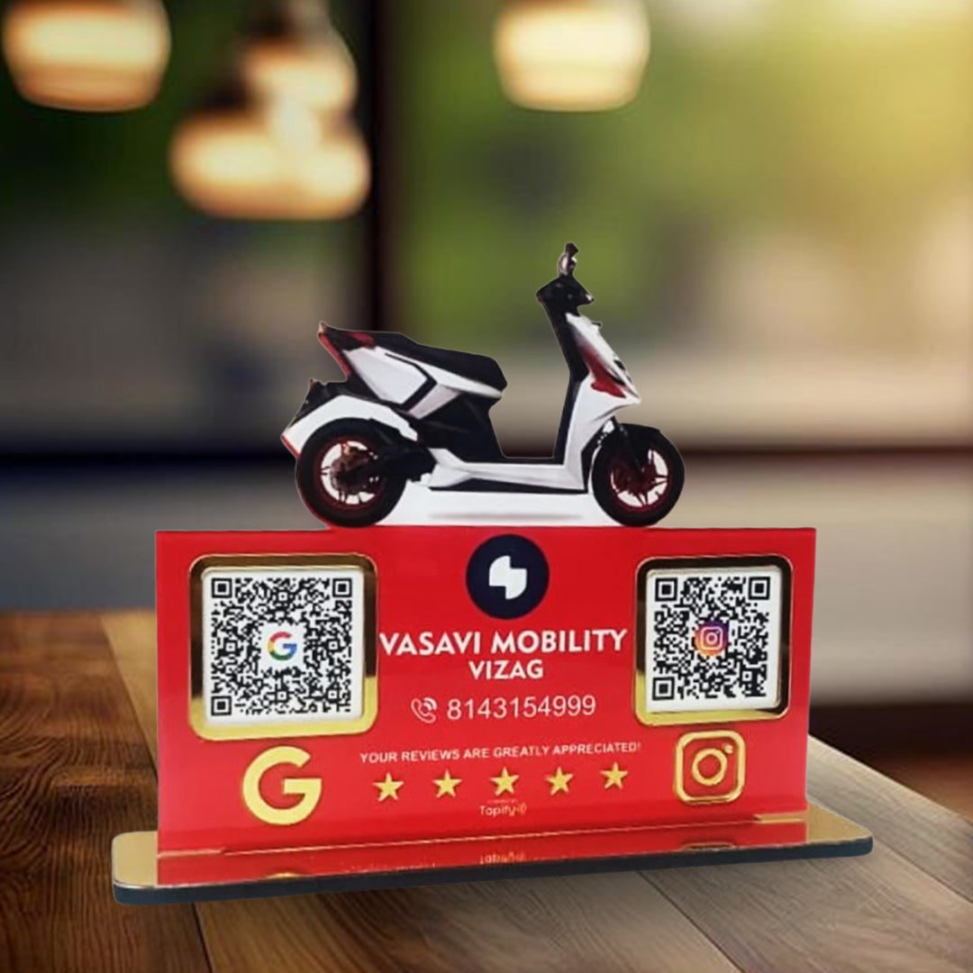 Scooty Cutout Edition - Smart NFC 2-in-1 Table Top Standee