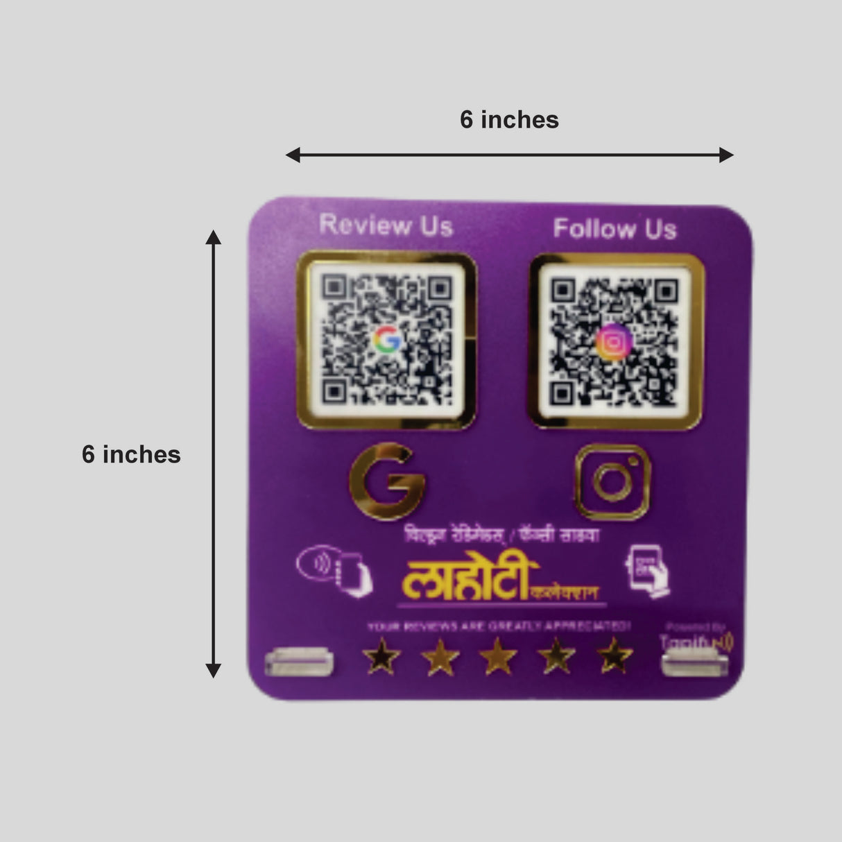 Smart NFC 2-in-1 Table Top Standee | Slanting style