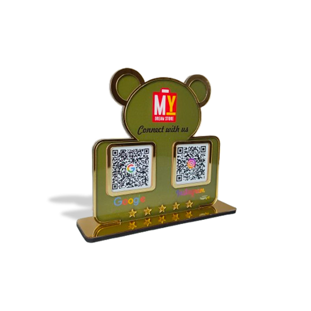 Premium - Panda Shaped Smart NFC 2-in-1 Table Top Standee