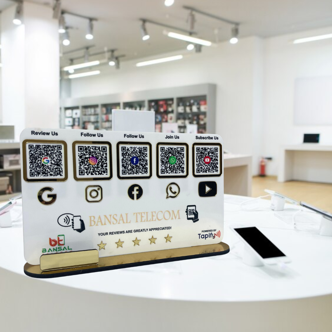 Smart NFC 5-in-1 Table Top Standee