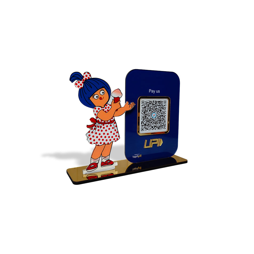 Amul Cutout Shaped - Smart NFC 2-in-1 Table Top Standee
