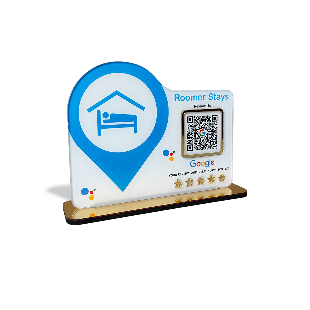 Home Stay Standee - 1 QR Table Top Standee