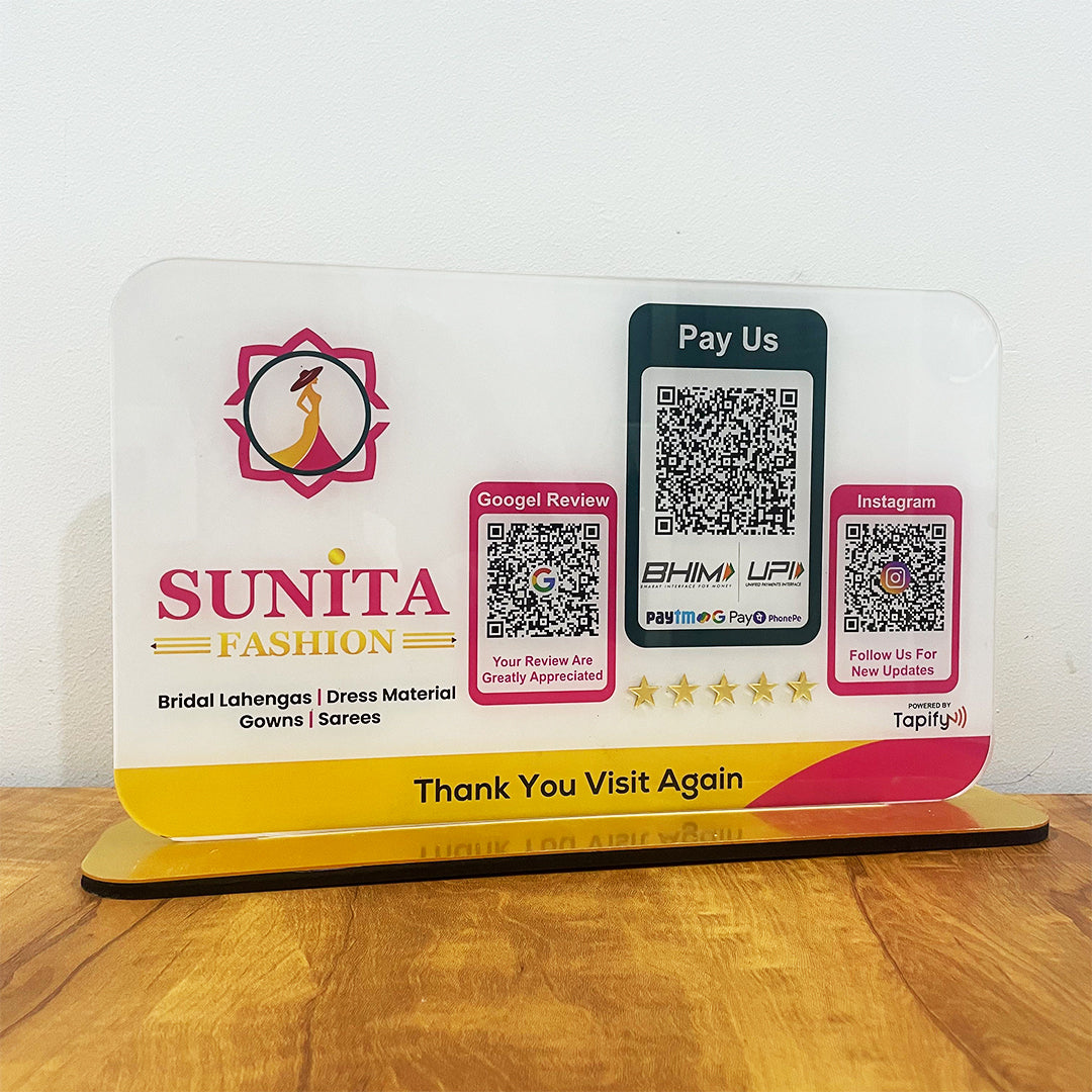 Smart NFC 3-in-1 Big Display Standee | Premium Edition