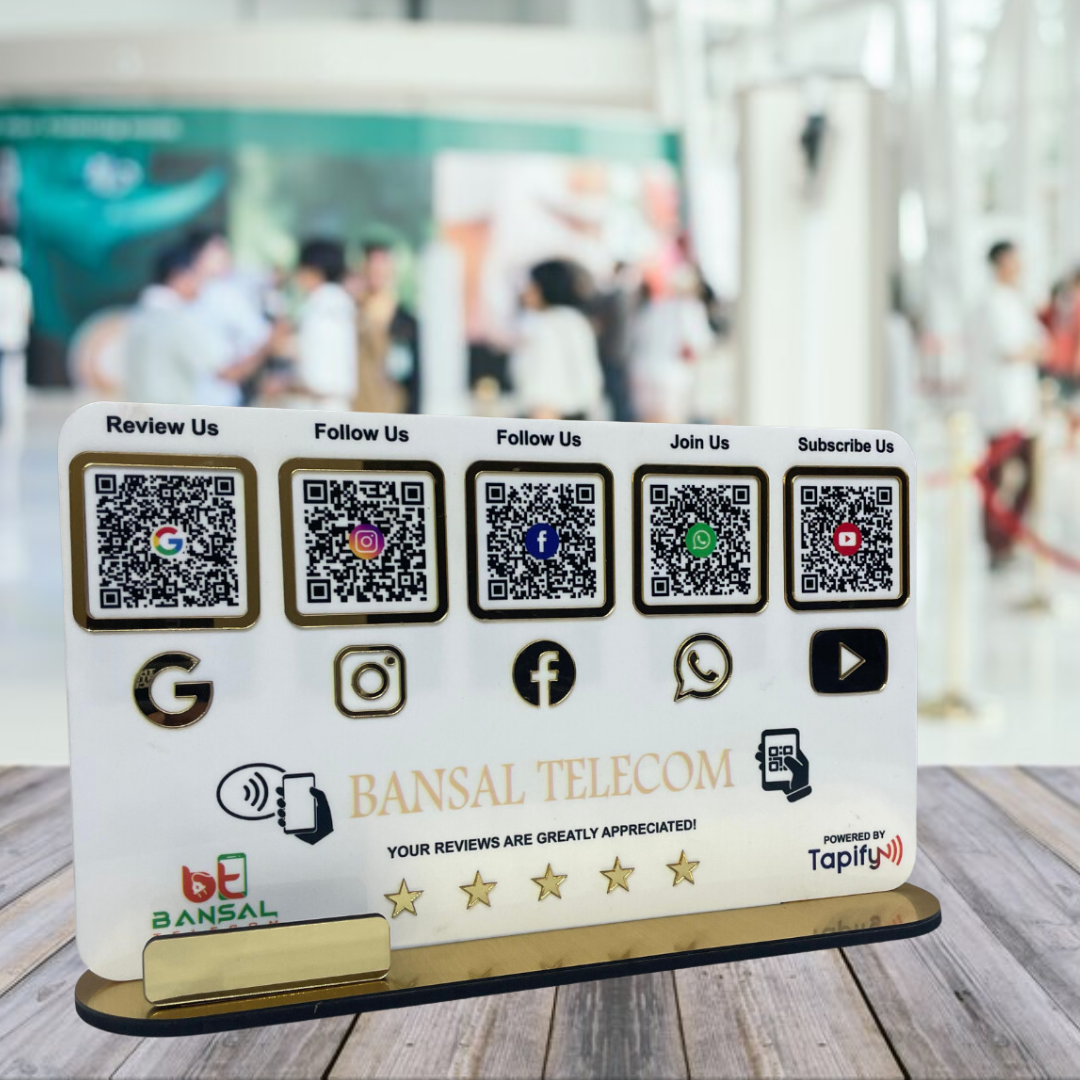 Smart NFC 5-in-1 Table Top Standee