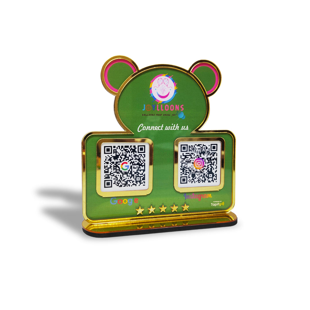 Premium - Panda Shaped Smart NFC 2-in-1 Table Top Standee