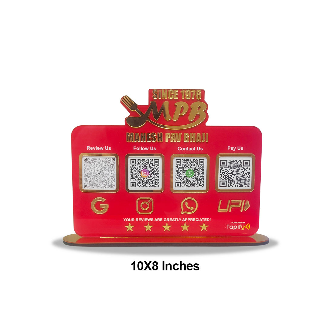 Smart NFC 4-in-1 Standee With 3D logo Cutout