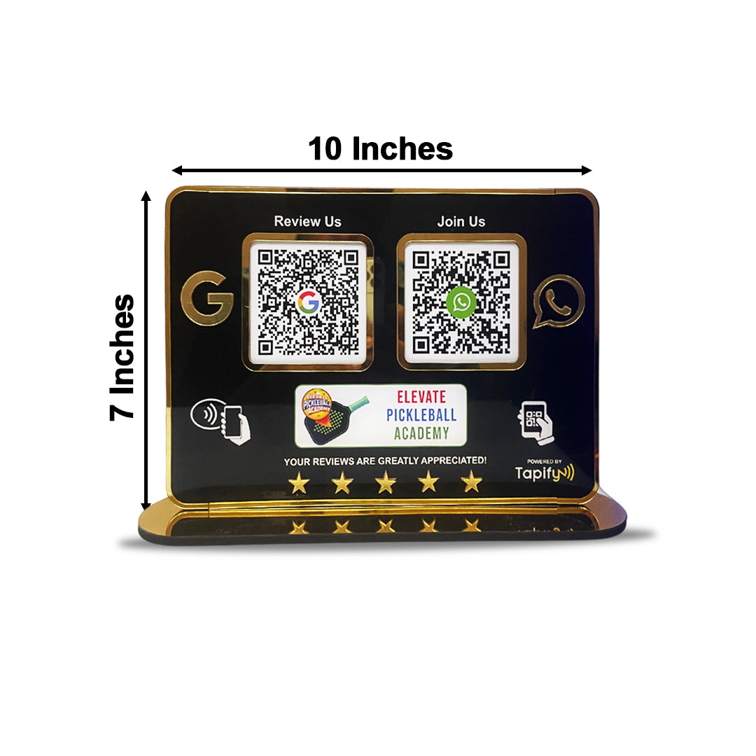 Smart NFC 2-in-1 Big Display Standee | Black Colour