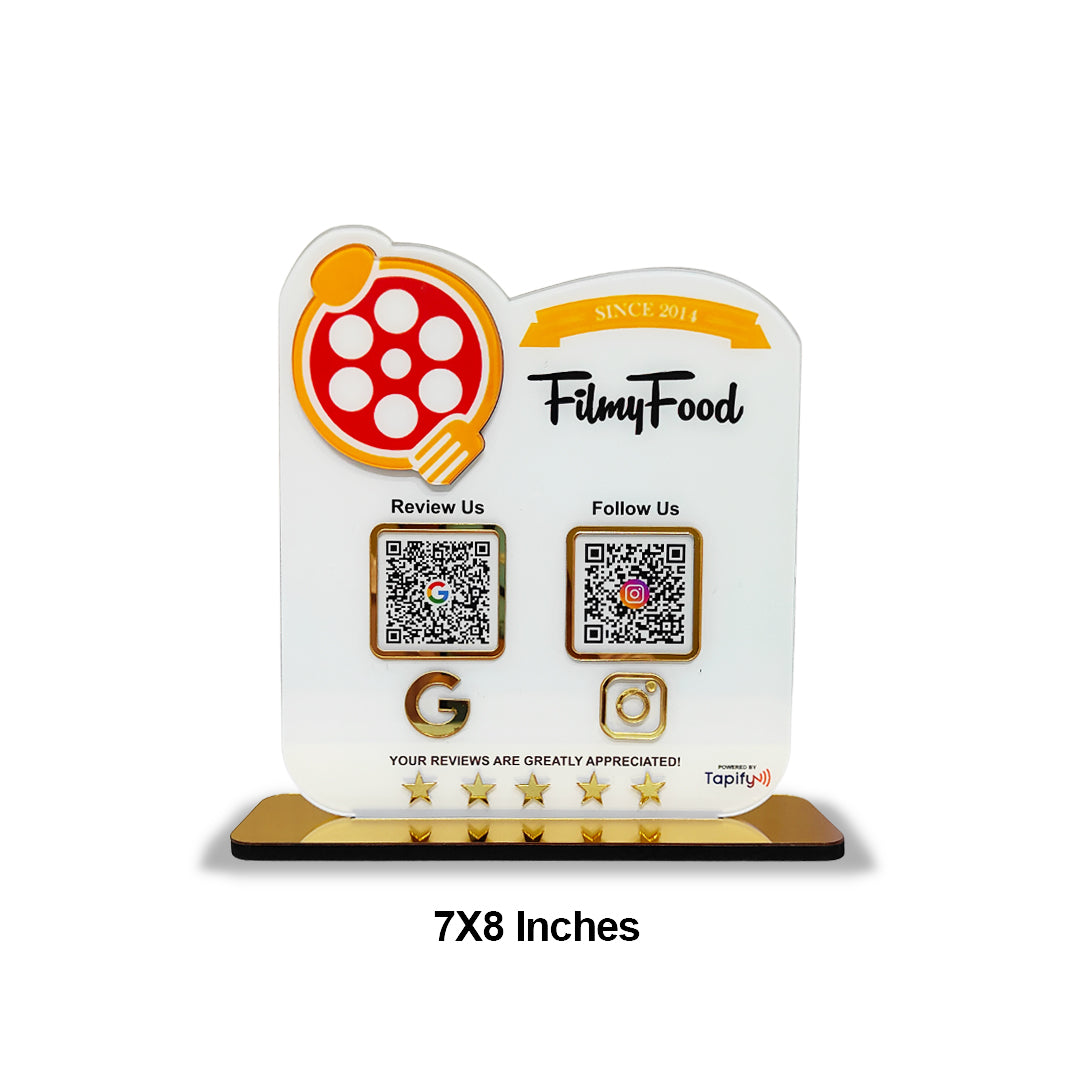 Smart NFC 2-in-1 Table Top Standee - 3D Logo Cutout Edition