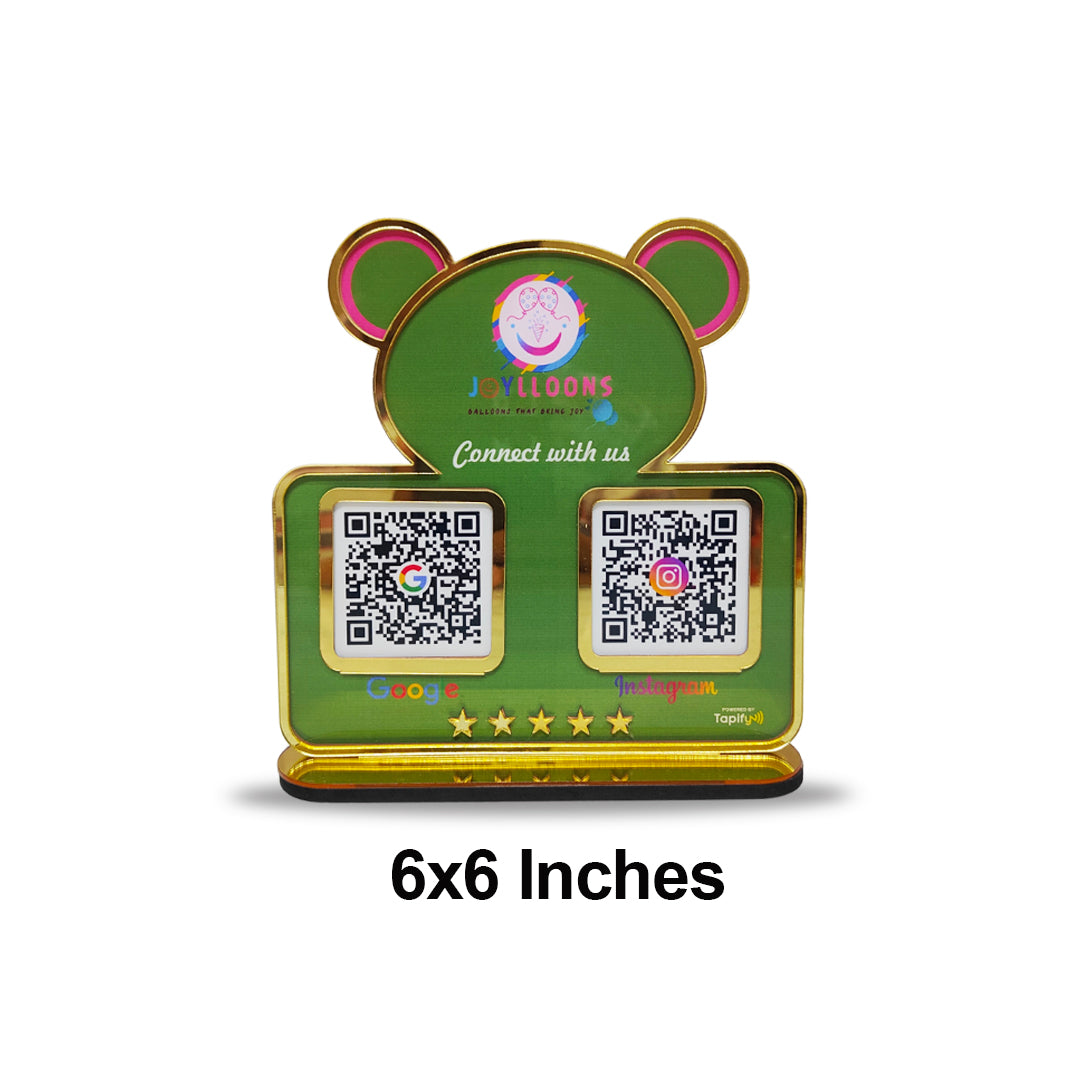 Premium - Panda Shaped Smart NFC 2-in-1 Table Top Standee