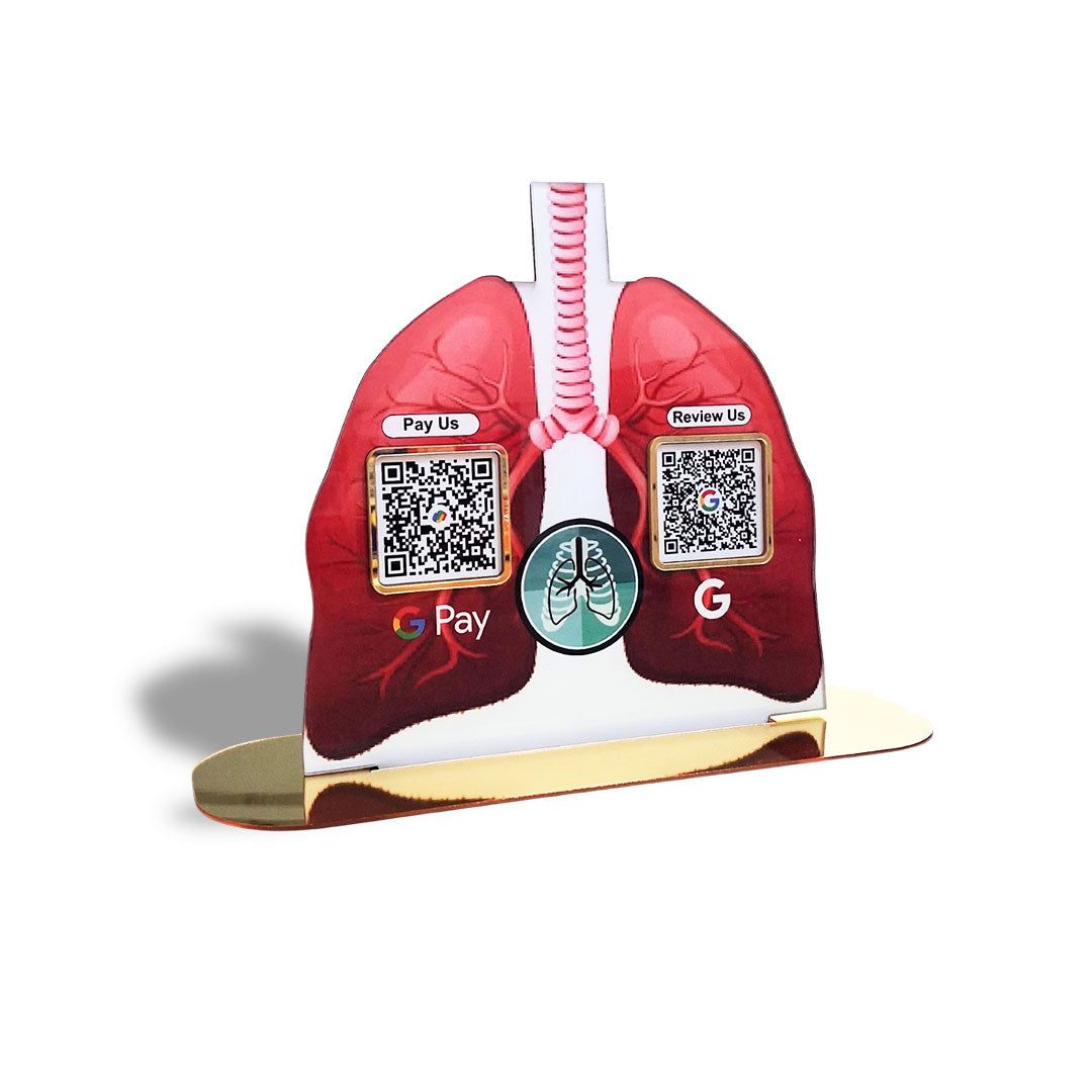 Lungs Shaped Smart NFC 2-in-1 Standee