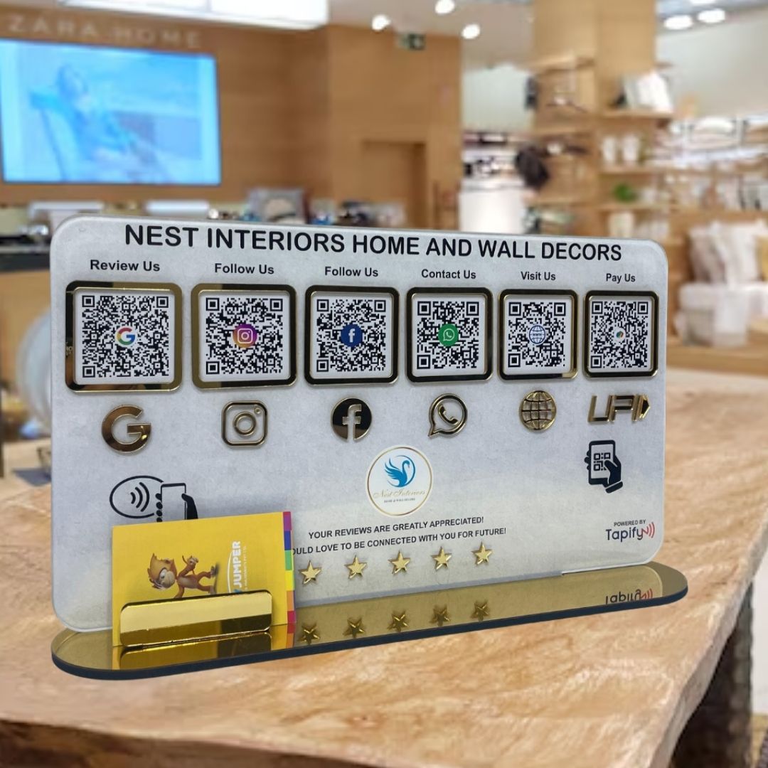 Smart NFC 6-in-1 Table Top Standee