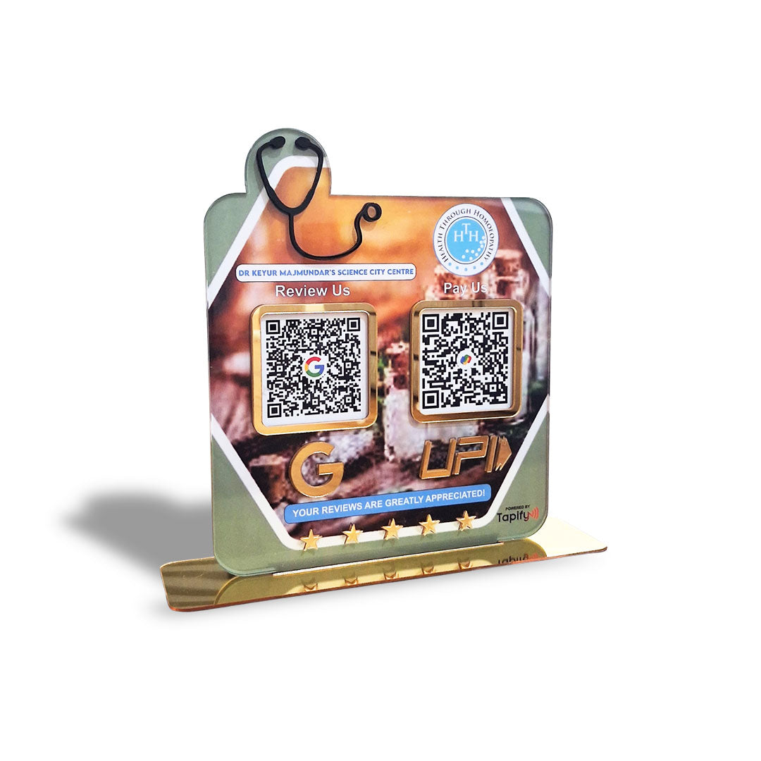 Smart NFC 2-in-1 Standee - Stethoscope Cutout | For Doctors