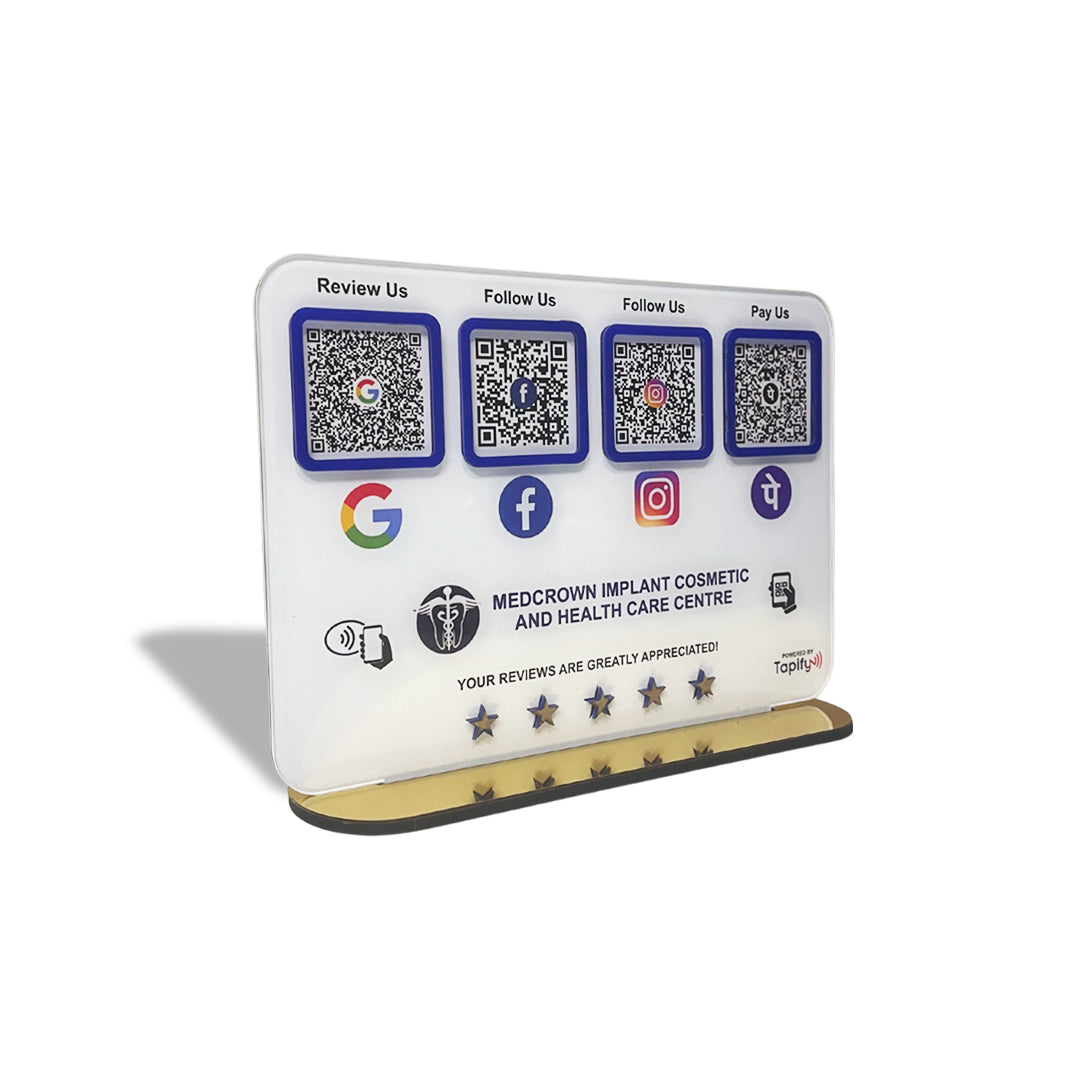 Smart NFC 4-in-1 Table Top Standee - Printed Icon Edition