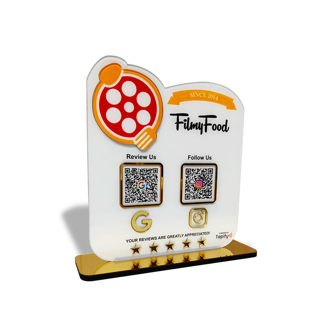 Smart NFC 2-in-1 Table Top Standee - 3D Logo Cutout Edition