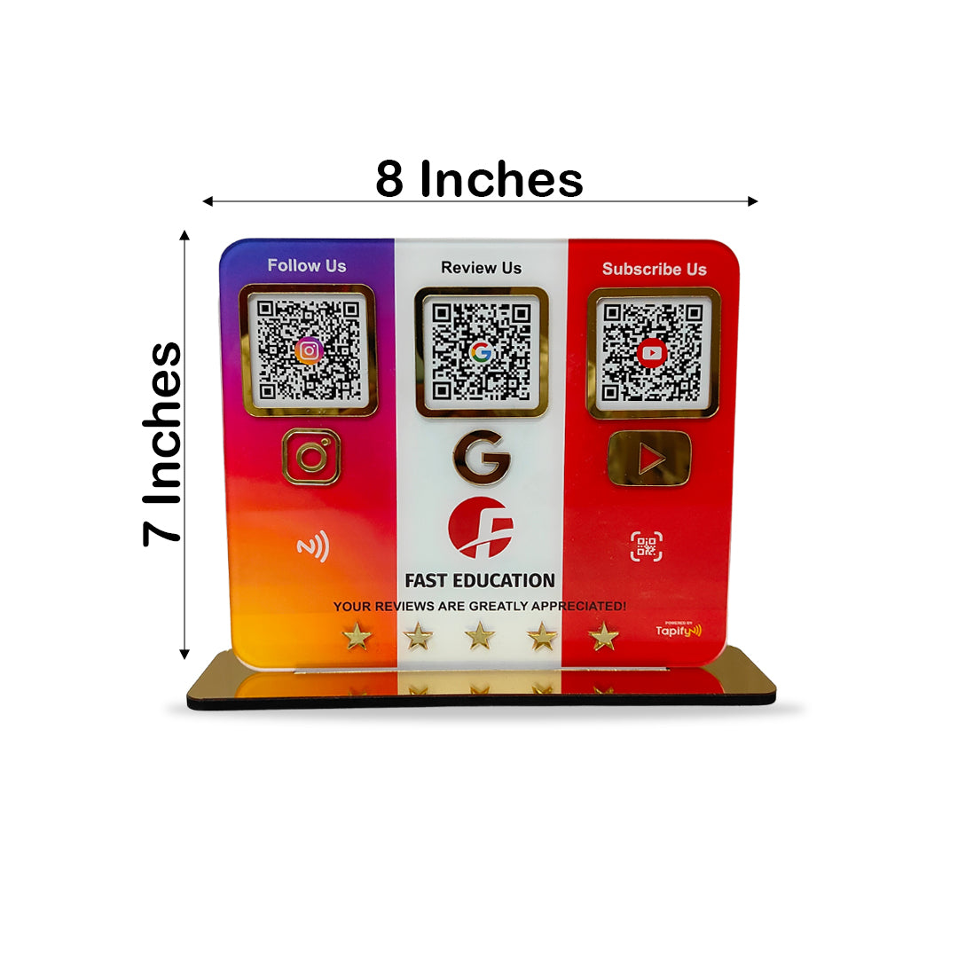Smart NFC 3-in-1 Table Top Standee - Native Background Edition