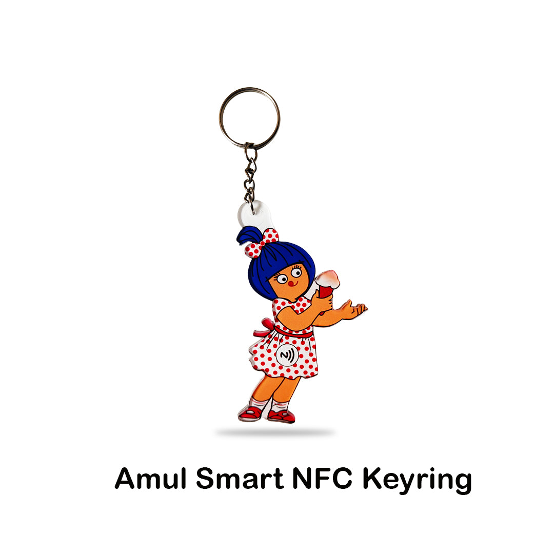 Custom Shape NFC Keyring (Custom Design, Your Link Added )