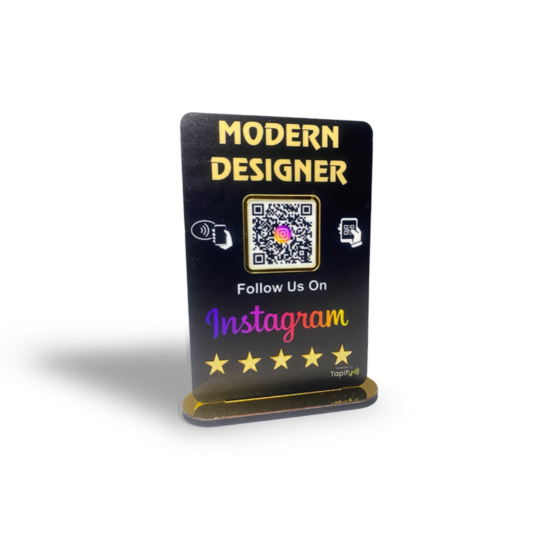 Smart NFC 1 QR Table Top Standee