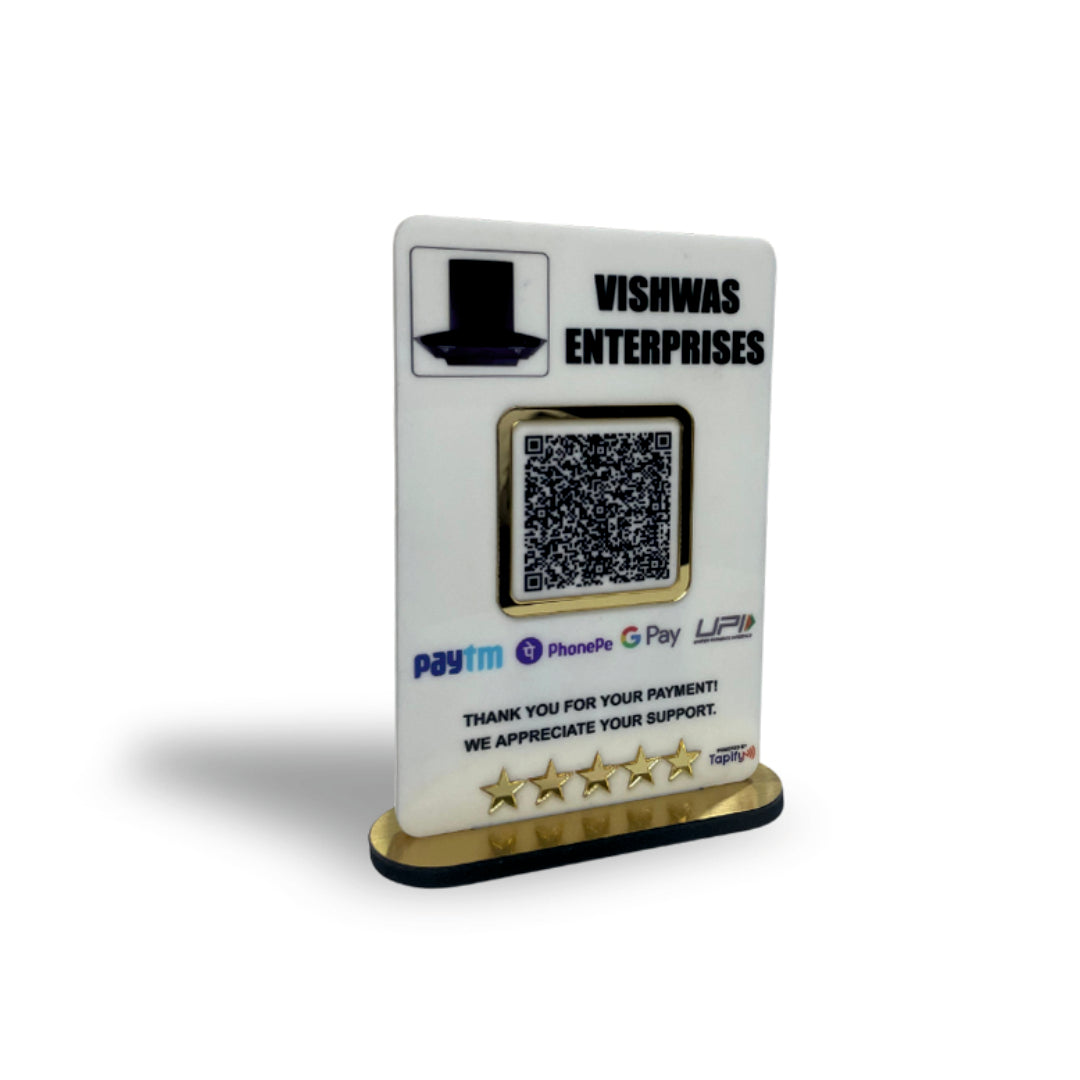 Smart NFC 1 QR Table Top Standee