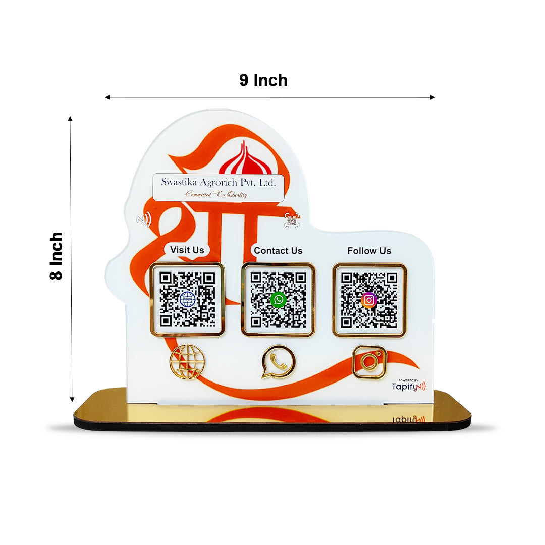 Logo Cutout - Smart NFC 3-in-1 Table Top Standee