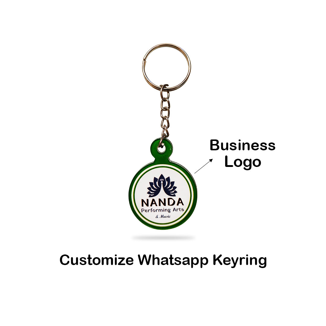 Customize Smart NFC WhatsApp Keyring - with QR Code(Custom Design, Your Link Added )