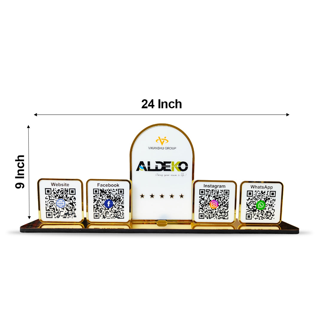 Digital Connect - Smart NFC 4 QR Tabletop Standee