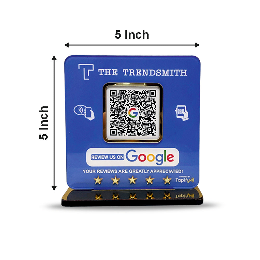 Google Review - Smart NFC 1 QR Table Top Standee - Elite