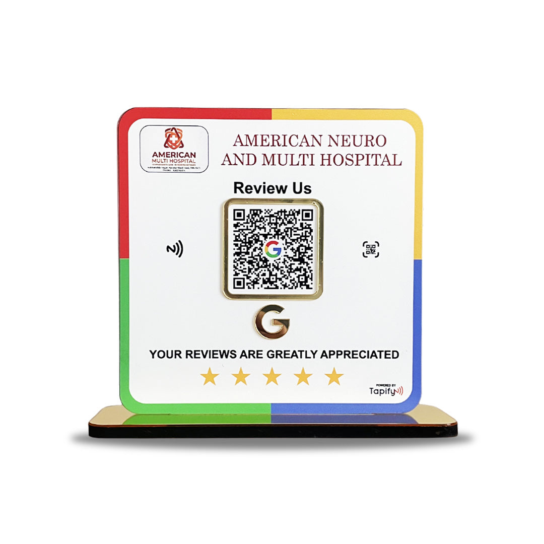 Premium Google Review - 1 QR Table Top Standee - Elite