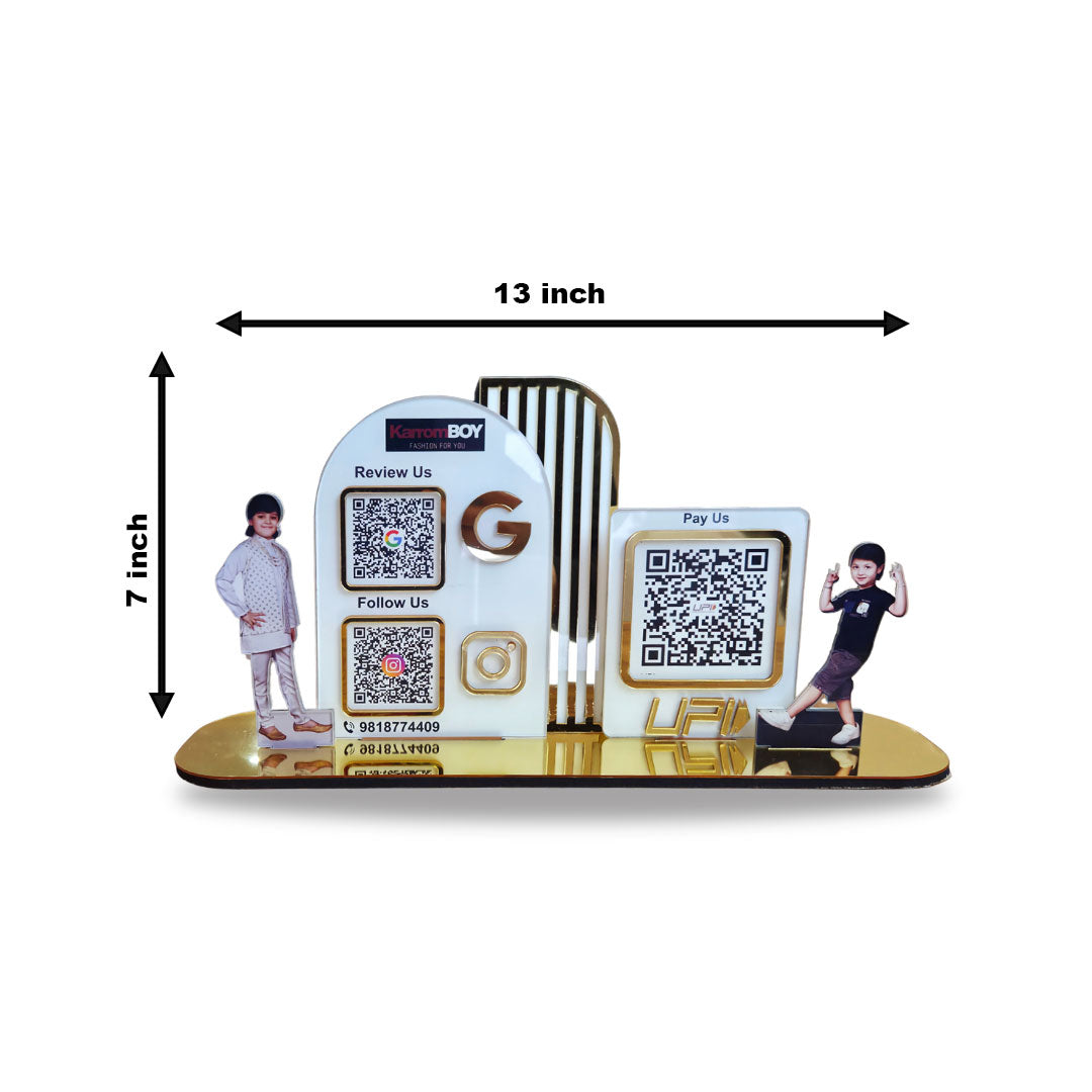 Premium Arch Shaped Smart NFC 3-in-1 Multi Cutout Standee