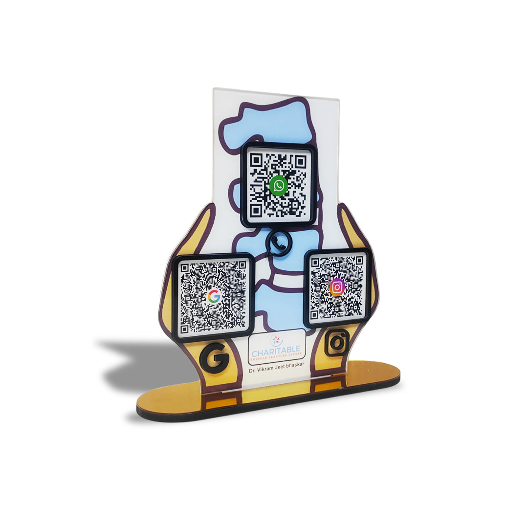 Spine Shaped Smart NFC 3-in-1 Standee