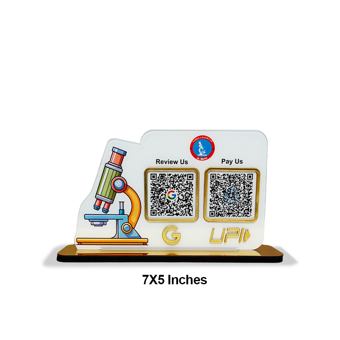 Smart NFC 2-in-1 Standee - Microscope Edition - For Scientist & Healthcare Professional