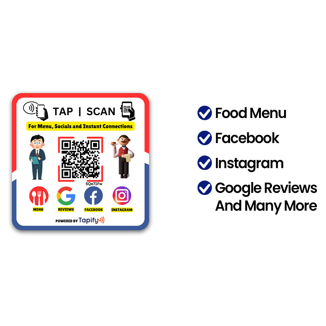 Smart NFC All in One Plate | Specially for Restaurants , Hotel etc (Without UPI)