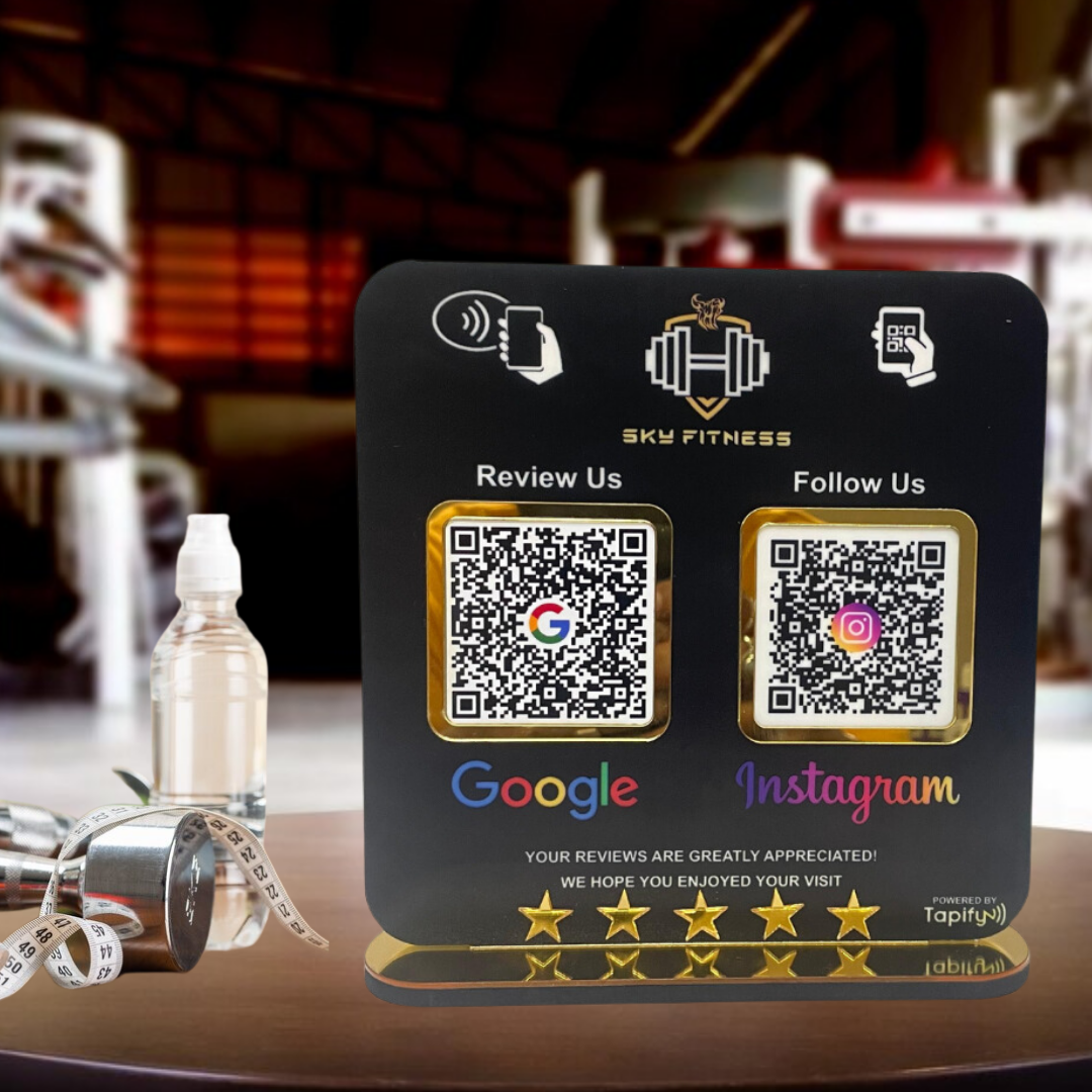 Smart NFC 2-in-1 Table Top Standee - Text Edition