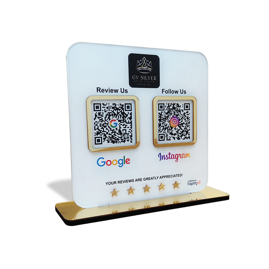 Smart NFC 2-in-1 Table Top Standee - Text Edition