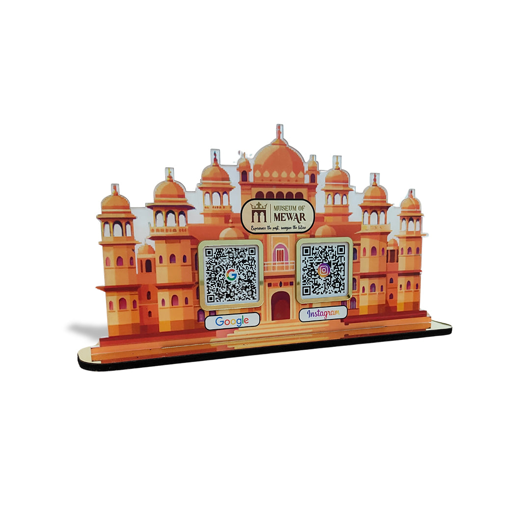 Mahal Cutout Shape - Smart NFC 2-in-1 Table Top Standee