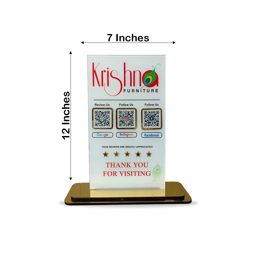 Highlight logo - Smart NFC 3-in-1 Standee | Portrait Style