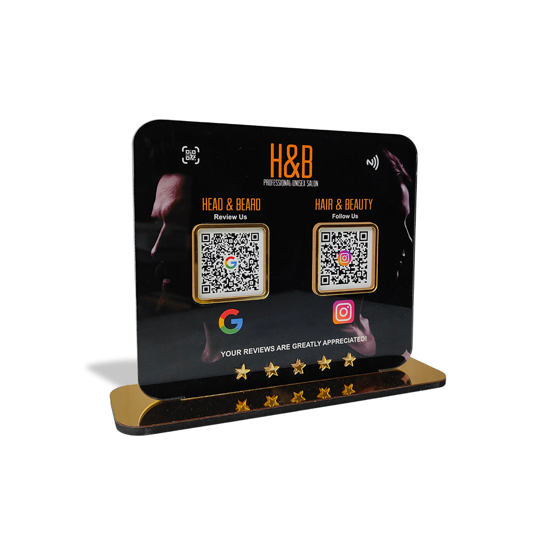 Style & Shine - Smart NFC 2-in-1 Table Top Standee